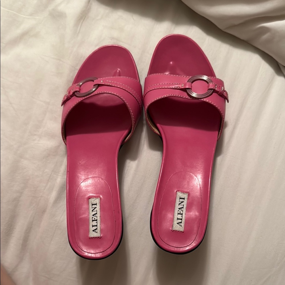 Alfani Women's Pink Slide Sandals